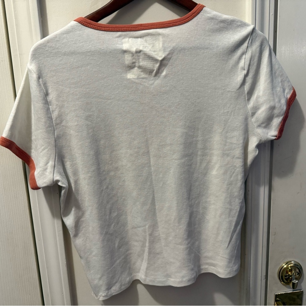 Peanuts Snoopy Game Day Cropped Tee Shirt - Picture 6 of 8